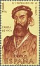 Spain - 1960 - Characters - 1 PTA - Orange & Yellow - Spain, Characters - Edifil 1301 - Cabeza de Vaca - 0